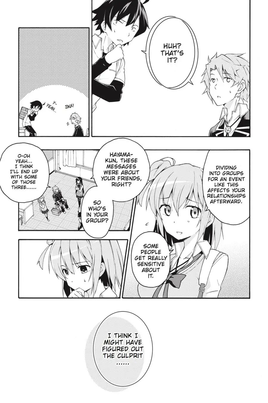 My Youth Romantic Comedy Is Wrong as I Expected @ comic Chapter 10 page 11 - Chapter 10