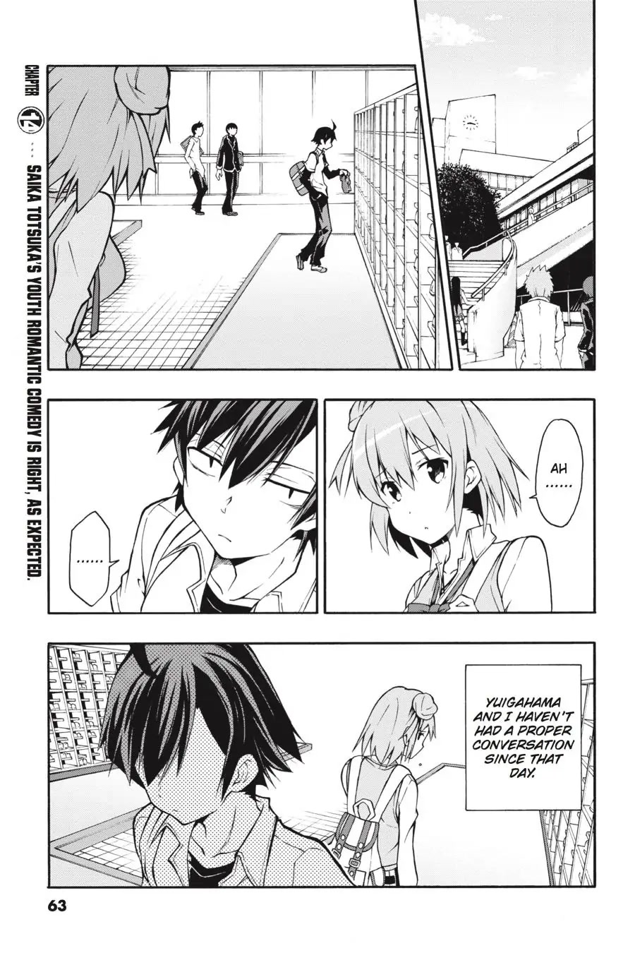 My Youth Romantic Comedy Is Wrong as I Expected @ comic Chapter 14 page 1 - Chapter 14
