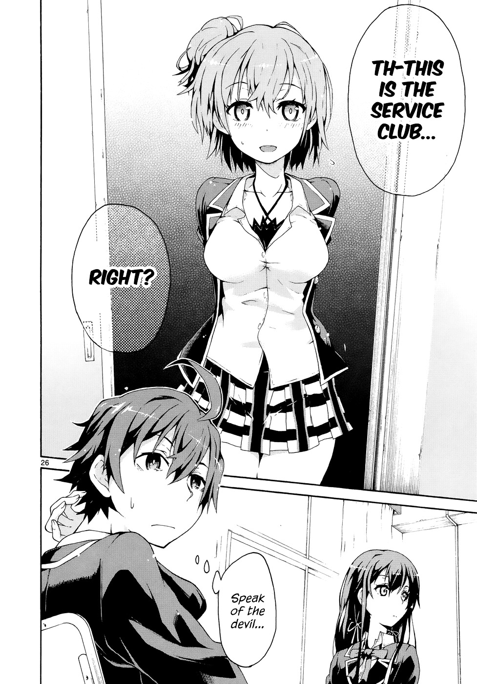 My Youth Romantic Comedy Is Wrong as I Expected @ comic Chapter 2 page 26 - Chapter 2 : Yukinoshita Yukino always stays headstrong.