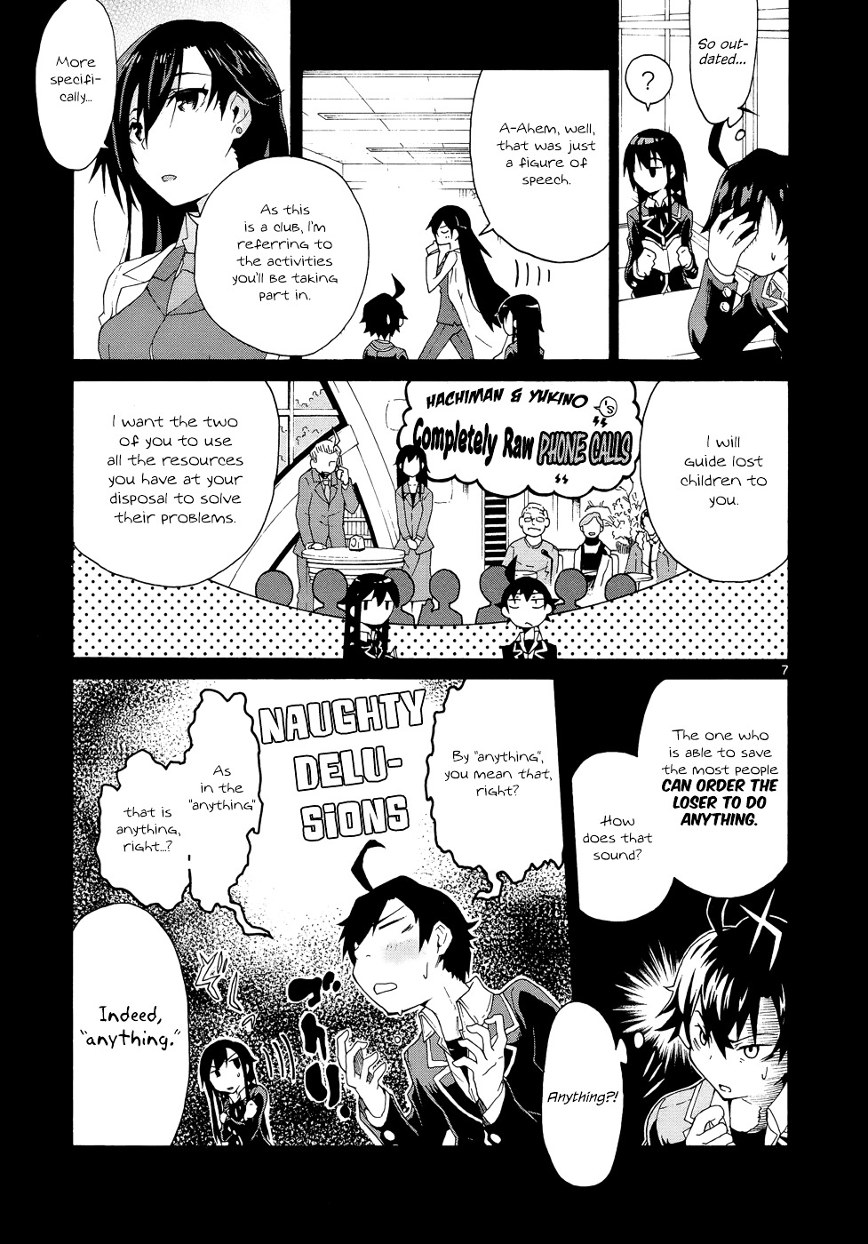 My Youth Romantic Comedy Is Wrong as I Expected @ comic Chapter 2 page 7 - Chapter 2 : Yukinoshita Yukino always stays headstrong.