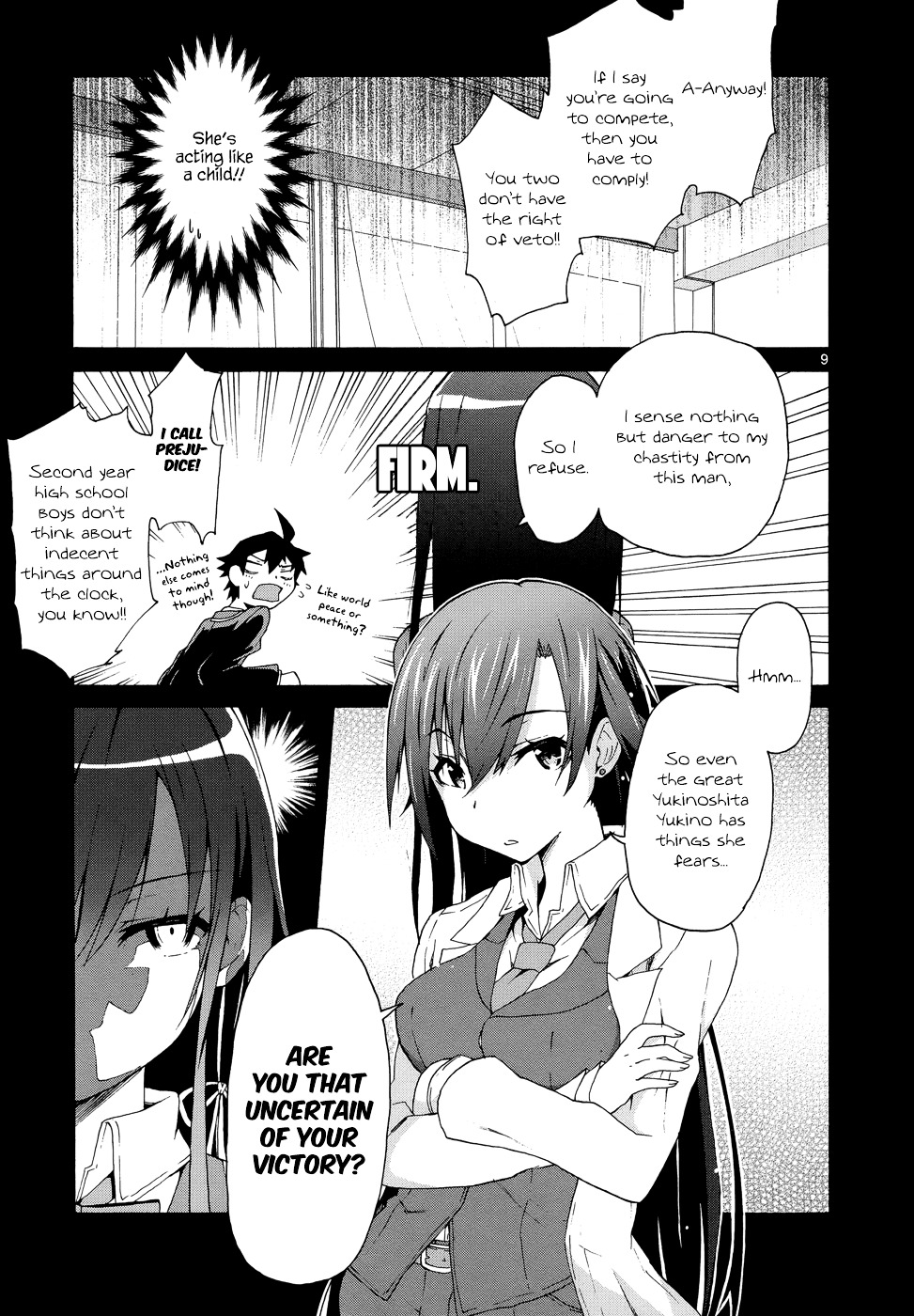 My Youth Romantic Comedy Is Wrong as I Expected @ comic Chapter 2 page 9 - Chapter 2 : Yukinoshita Yukino always stays headstrong.