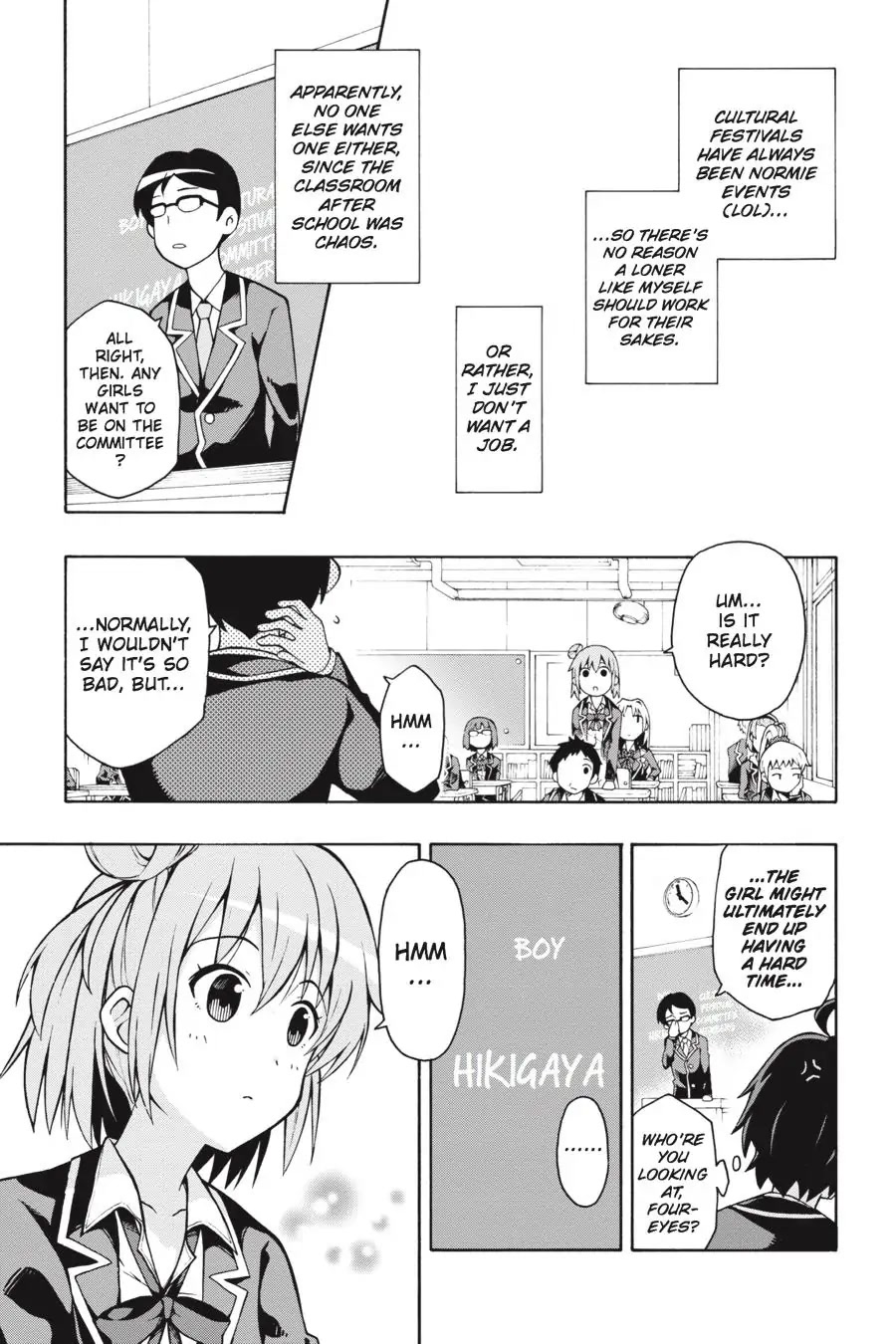 My Youth Romantic Comedy Is Wrong as I Expected @ comic Chapter 36 page 10 - Chapter 36