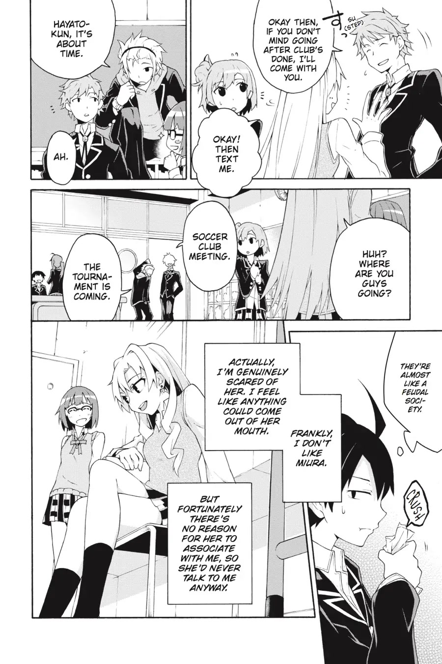 My Youth Romantic Comedy Is Wrong as I Expected @ comic Chapter 4 page 9 - Chapter 4