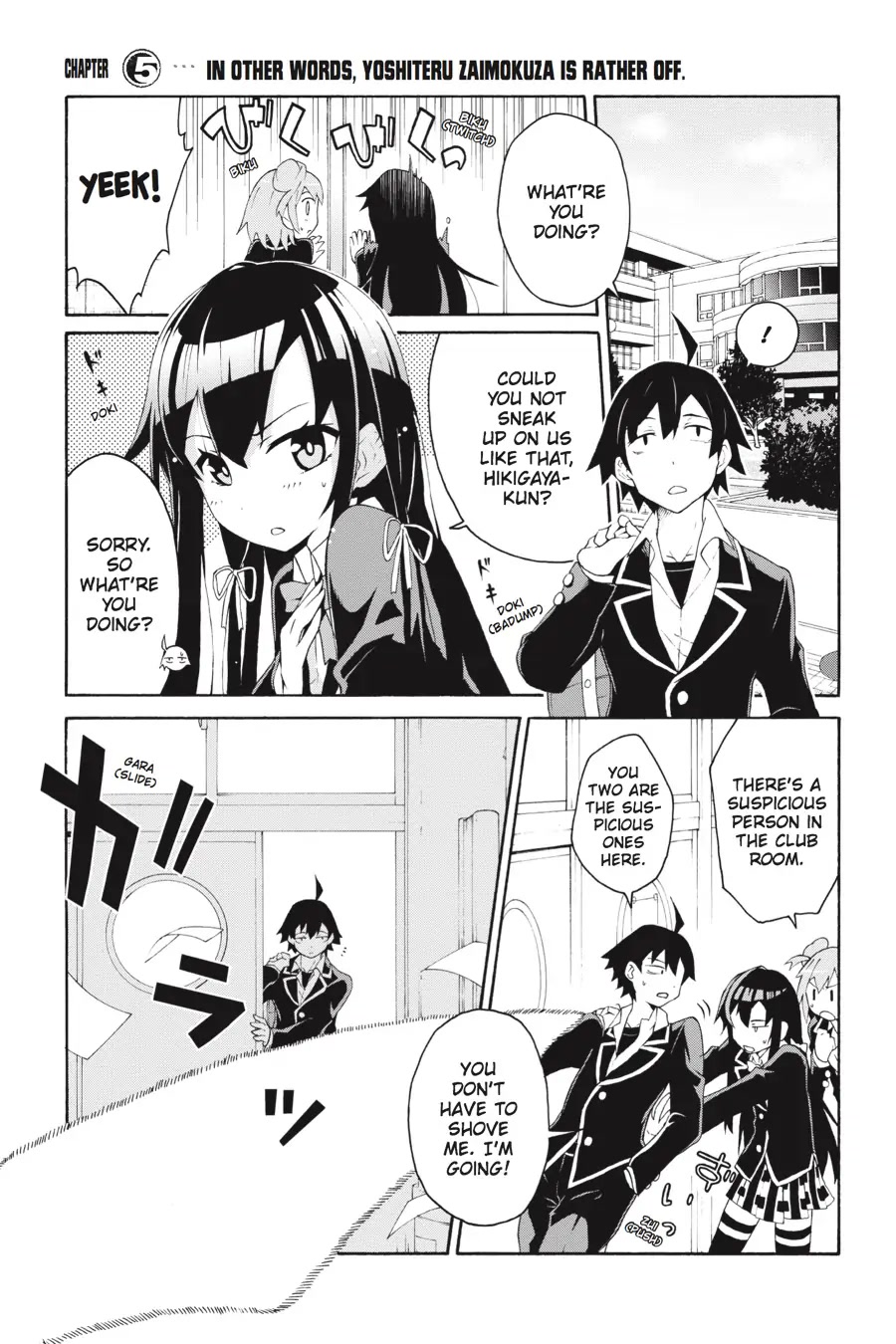 My Youth Romantic Comedy Is Wrong as I Expected @ comic Chapter 5 page 1 - Chapter 5