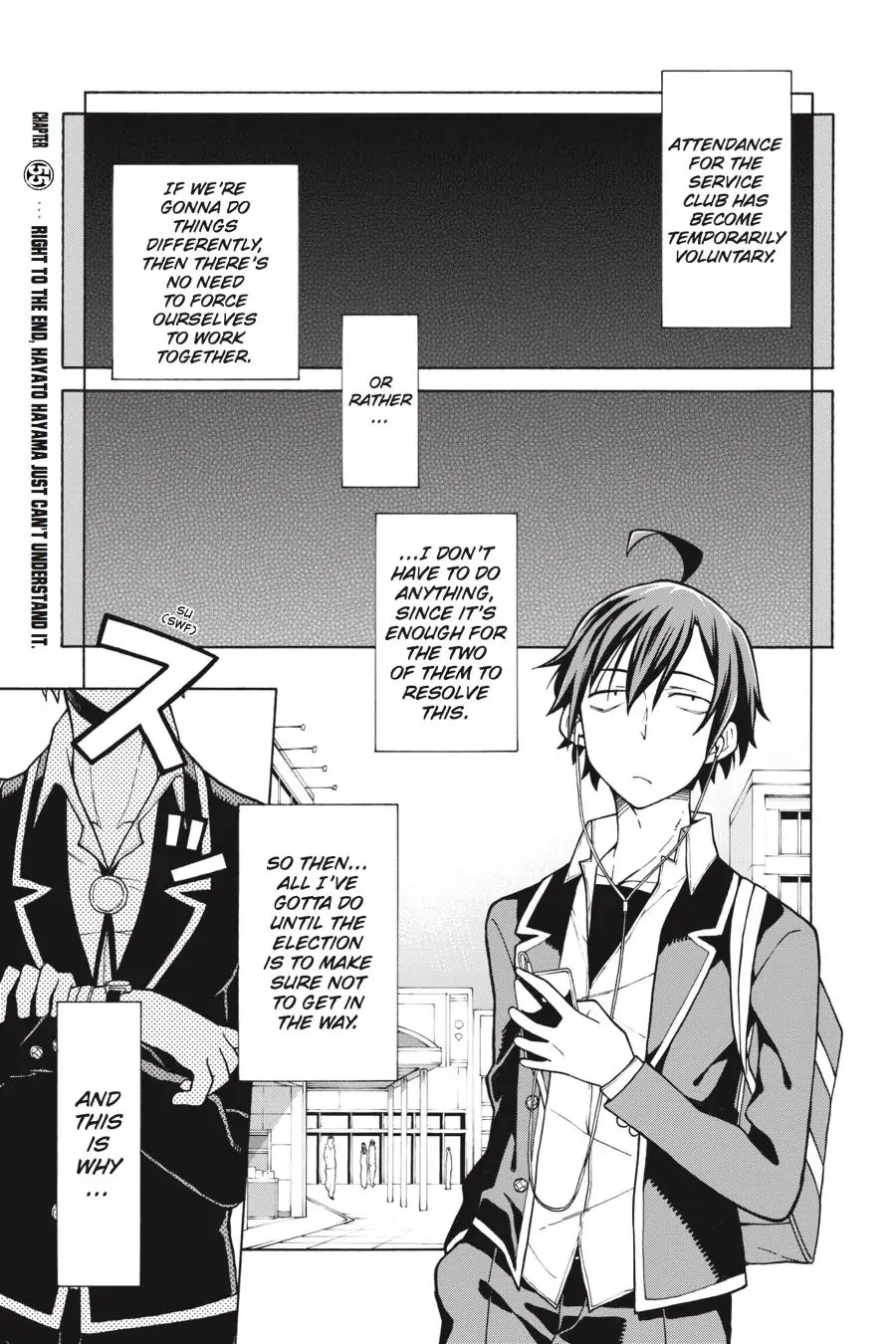 My Youth Romantic Comedy Is Wrong as I Expected @ comic Chapter 55 page 1 - Chapter 55