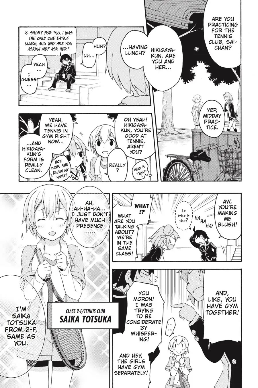 My Youth Romantic Comedy Is Wrong as I Expected @ comic Chapter 6 page 13 - Chapter 6