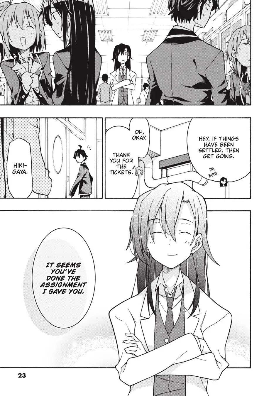My Youth Romantic Comedy Is Wrong as I Expected @ comic Chapter 65 page 23 - Chapter 65