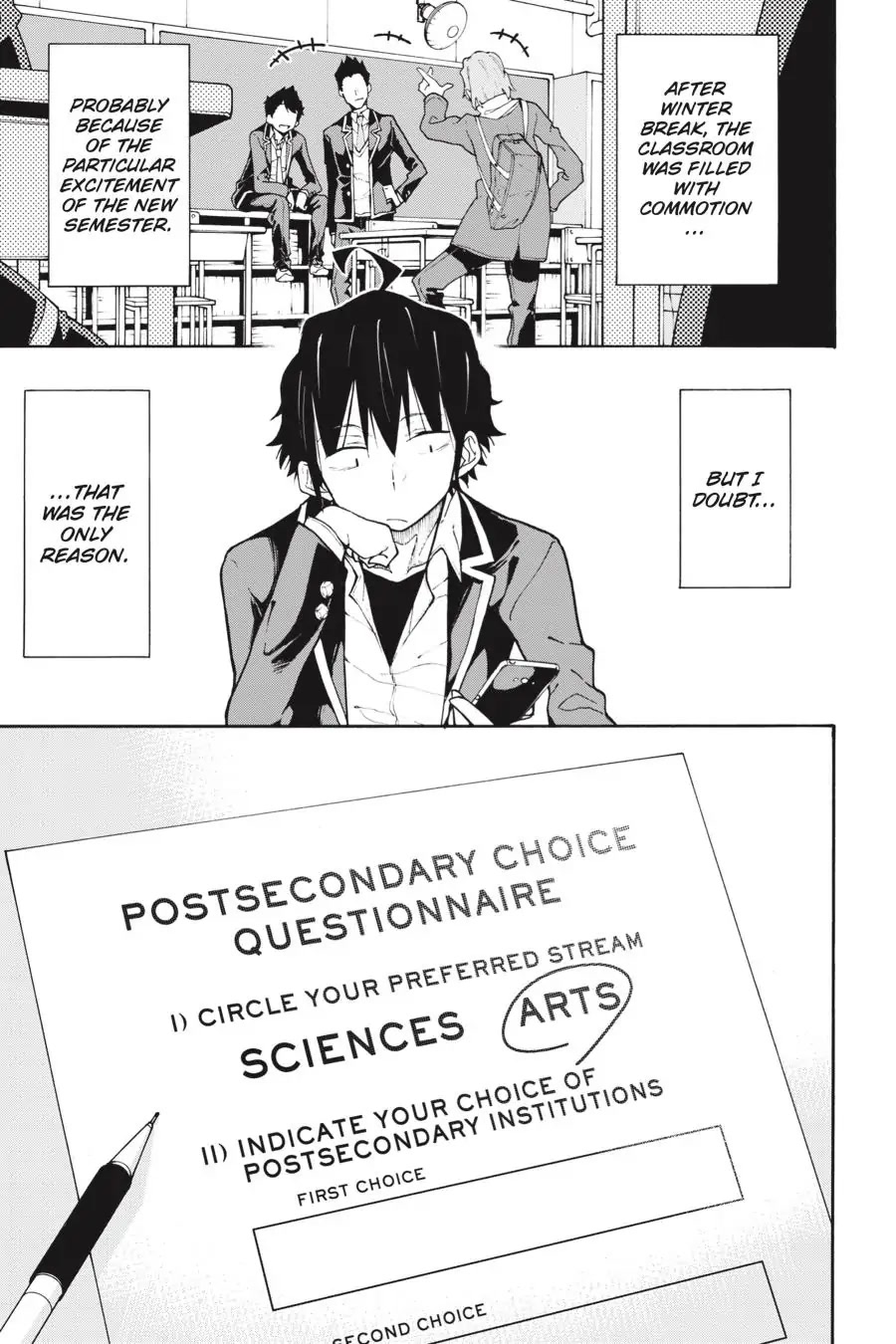 My Youth Romantic Comedy Is Wrong as I Expected @ comic Chapter 75 page 3 - Chapter 75