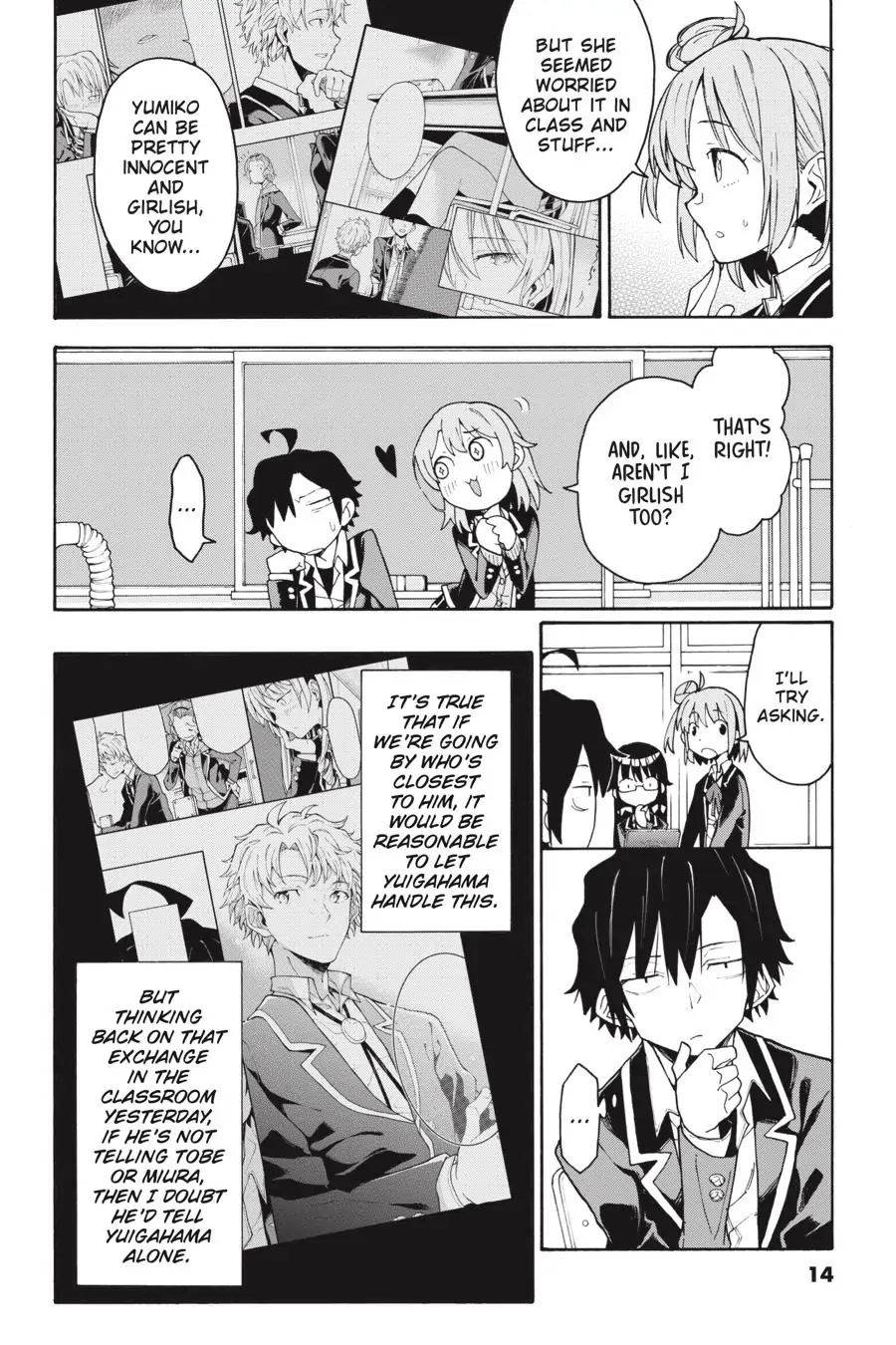 My Youth Romantic Comedy Is Wrong as I Expected @ comic Chapter 76 page 14 - Chapter 76