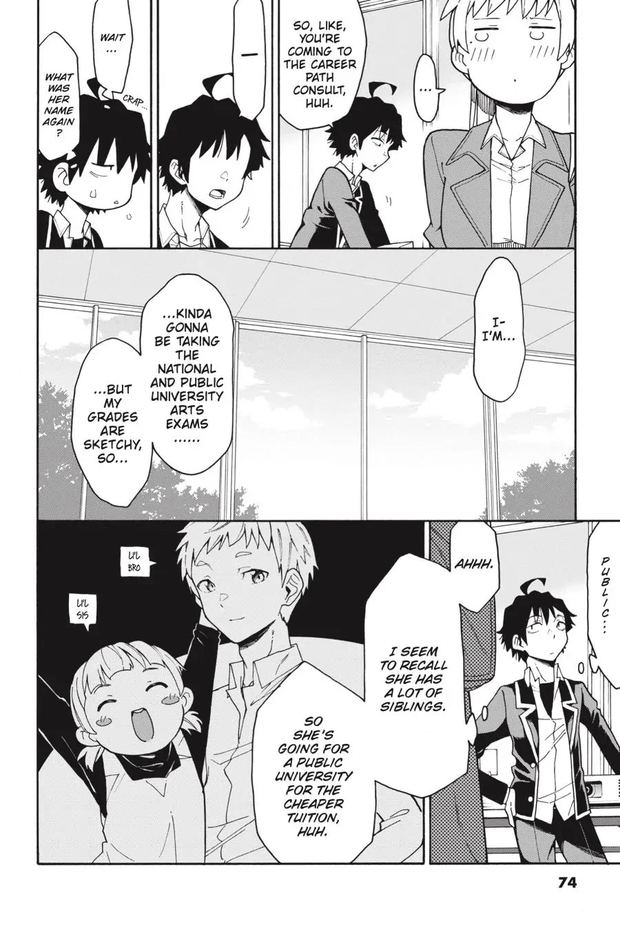 My Youth Romantic Comedy Is Wrong as I Expected @ comic Chapter 78 page 14 - Chapter 78