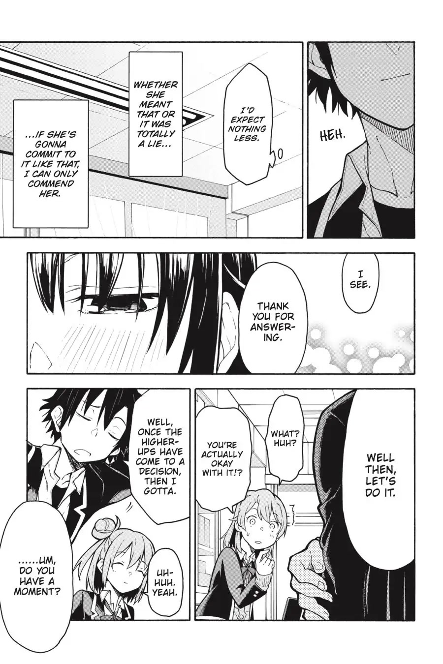 My Youth Romantic Comedy Is Wrong as I Expected @ comic Chapter 89 page 23 - Chapter 89