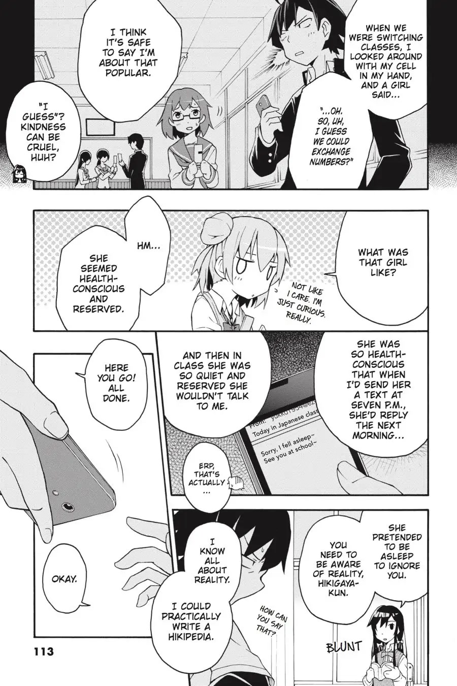 My Youth Romantic Comedy Is Wrong as I Expected @ comic Chapter 9 page 14 - Chapter 9