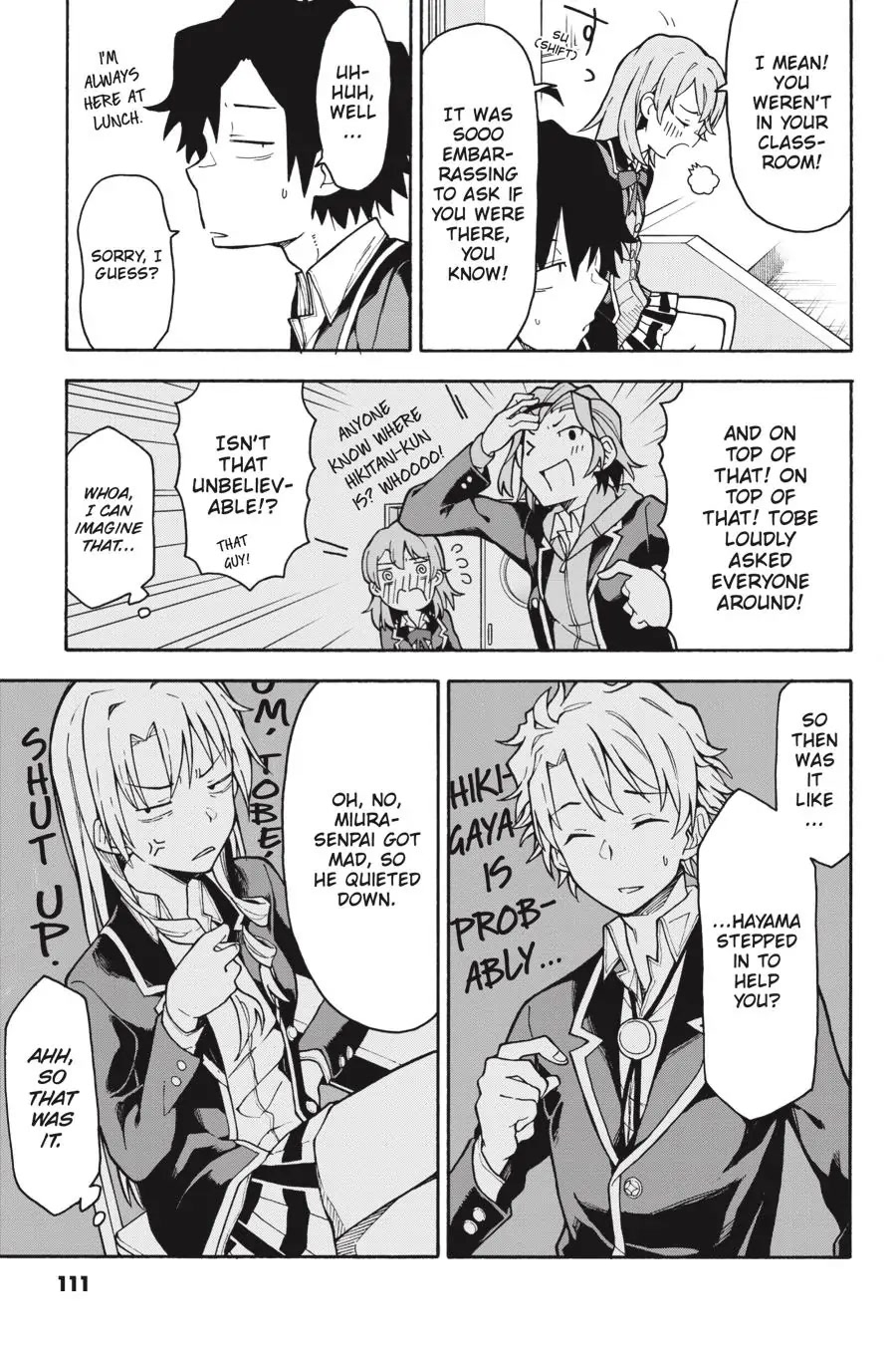 My Youth Romantic Comedy Is Wrong as I Expected @ comic Chapter 90 page 11 - Chapter 90