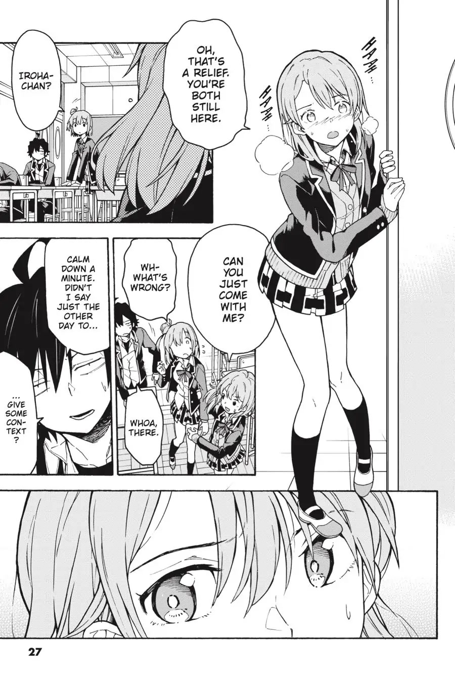 My Youth Romantic Comedy Is Wrong as I Expected @ comic Chapter 92 page 27 - Chapter 92