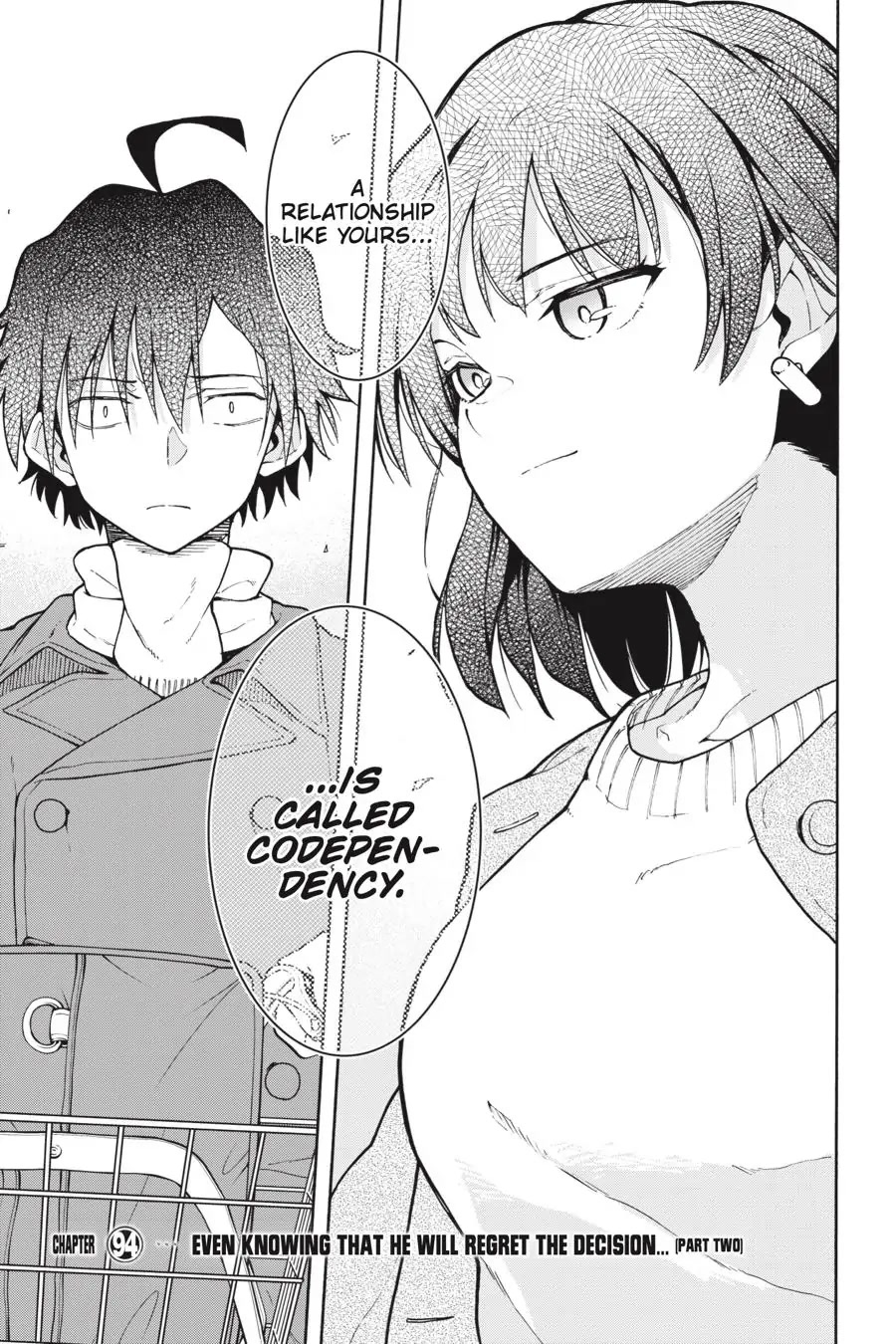 My Youth Romantic Comedy Is Wrong as I Expected @ comic Chapter 94 page 1 - Chapter 94