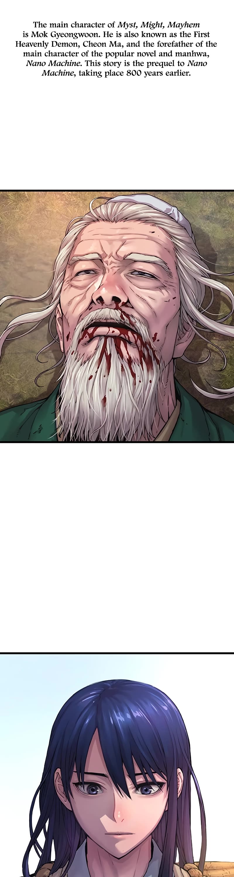 Myst, Might, Mayhem Chapter 1 page 2 - Chapter 1: Prologue