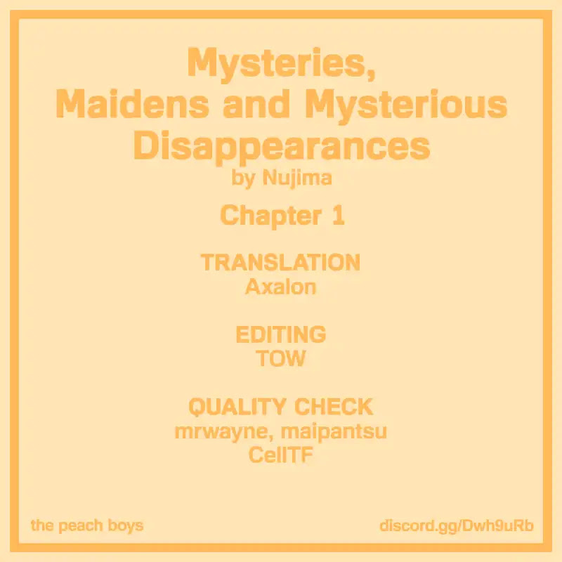 Mysteries, Maidens, And Mysterious Disappearances Chapter 1 page 19 - Chapter 1: Tsukiyomi's Water of Life Part 1