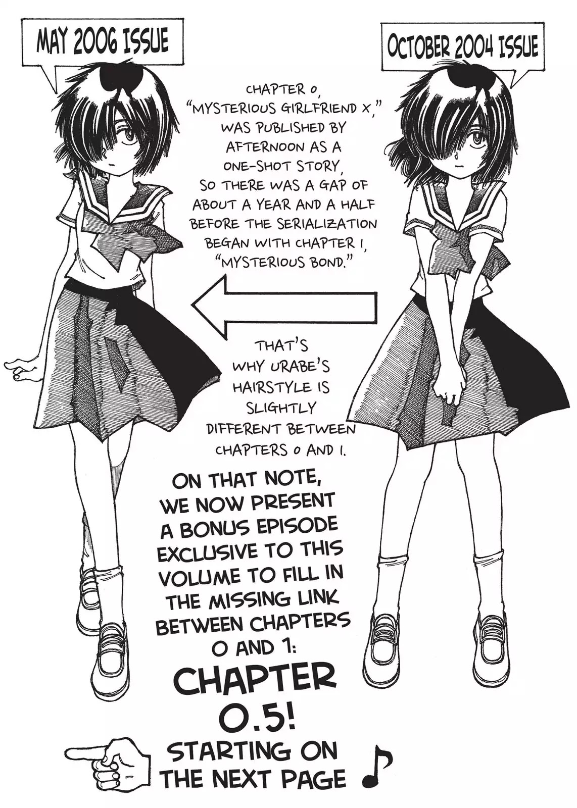 Mysterious Girlfriend X Chapter 0.5 page 1 - Chapter 0.5: Mysterious Haircut