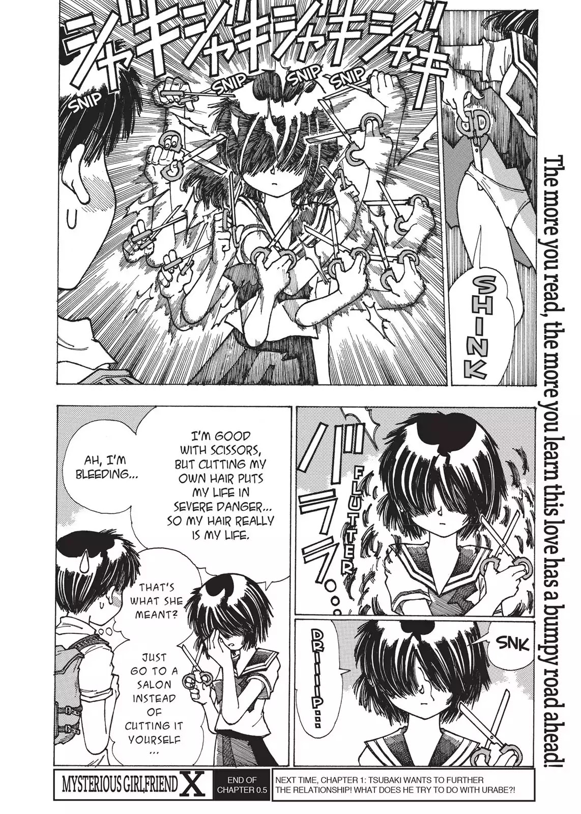 Mysterious Girlfriend X Chapter 0.5 page 4 - Chapter 0.5: Mysterious Haircut