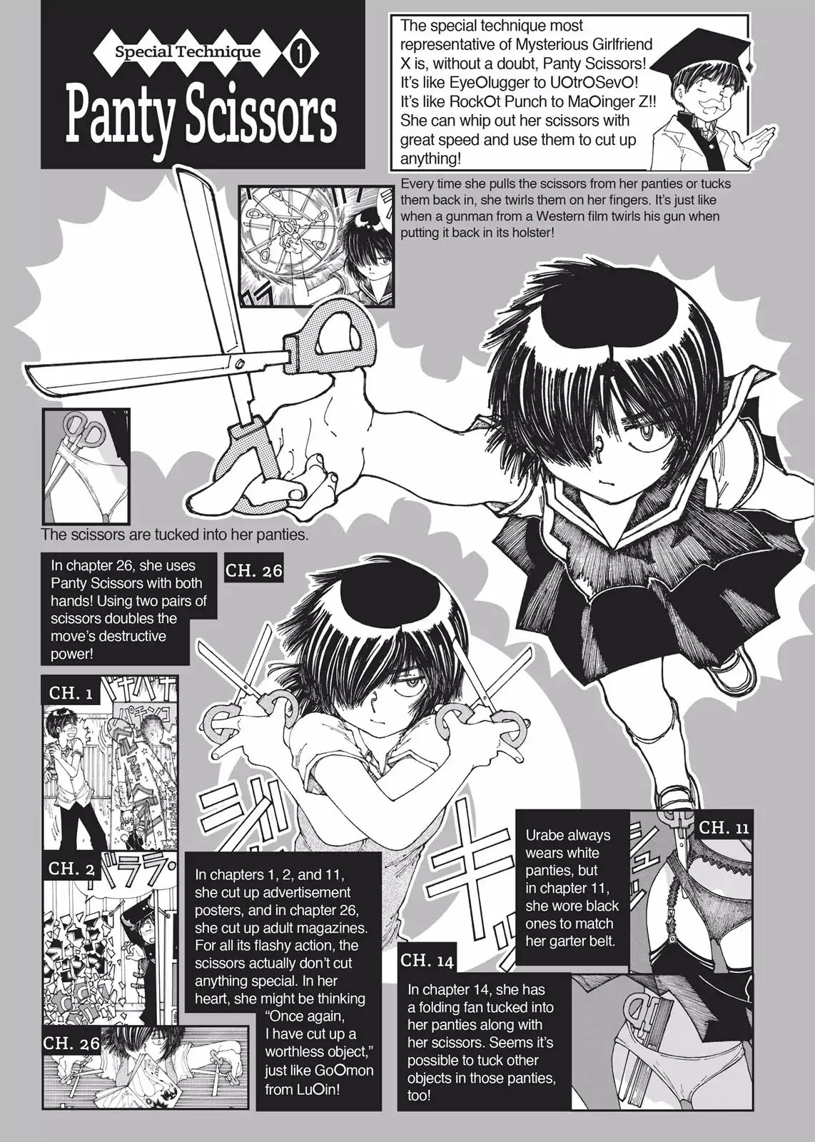 Mysterious Girlfriend X Chapter 28.5 page 4 - Vol.2 Chapter Bonus: Materials