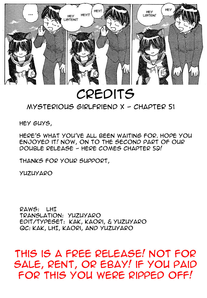 Mysterious Girlfriend X Chapter 51 page 26 - Chapter 51: Mysterious Narrowed, Angry Eyes vs. Gentle, Soothing Eyes (Part 1)