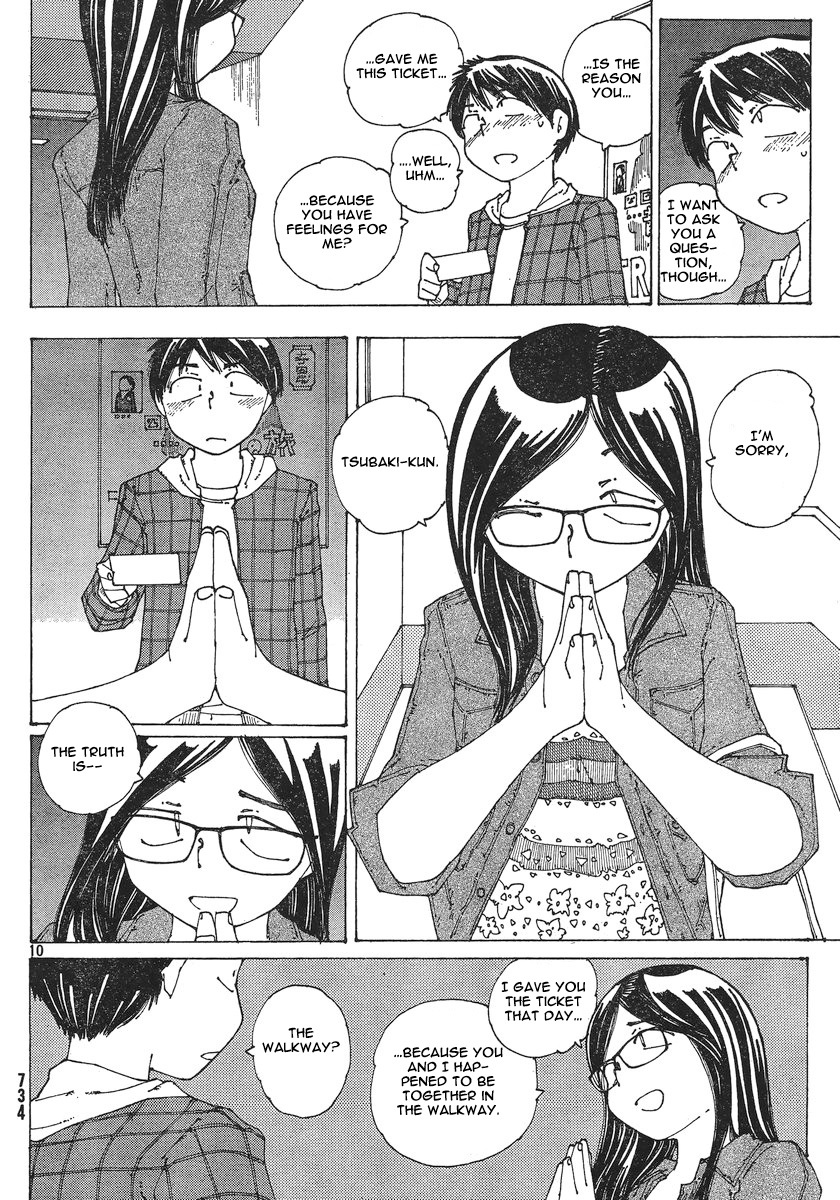 Mysterious Girlfriend X Chapter 52 page 11 - Chapter 52: Mysterious Narrowed, Angry Eyes vs. Gentle, Soothing Eyes (Part 2)