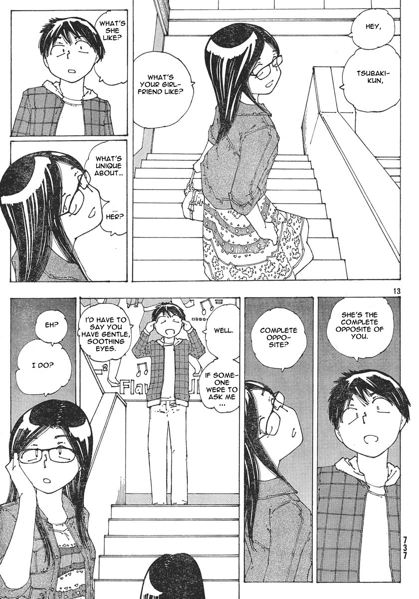 Mysterious Girlfriend X Chapter 52 page 14 - Chapter 52: Mysterious Narrowed, Angry Eyes vs. Gentle, Soothing Eyes (Part 2)