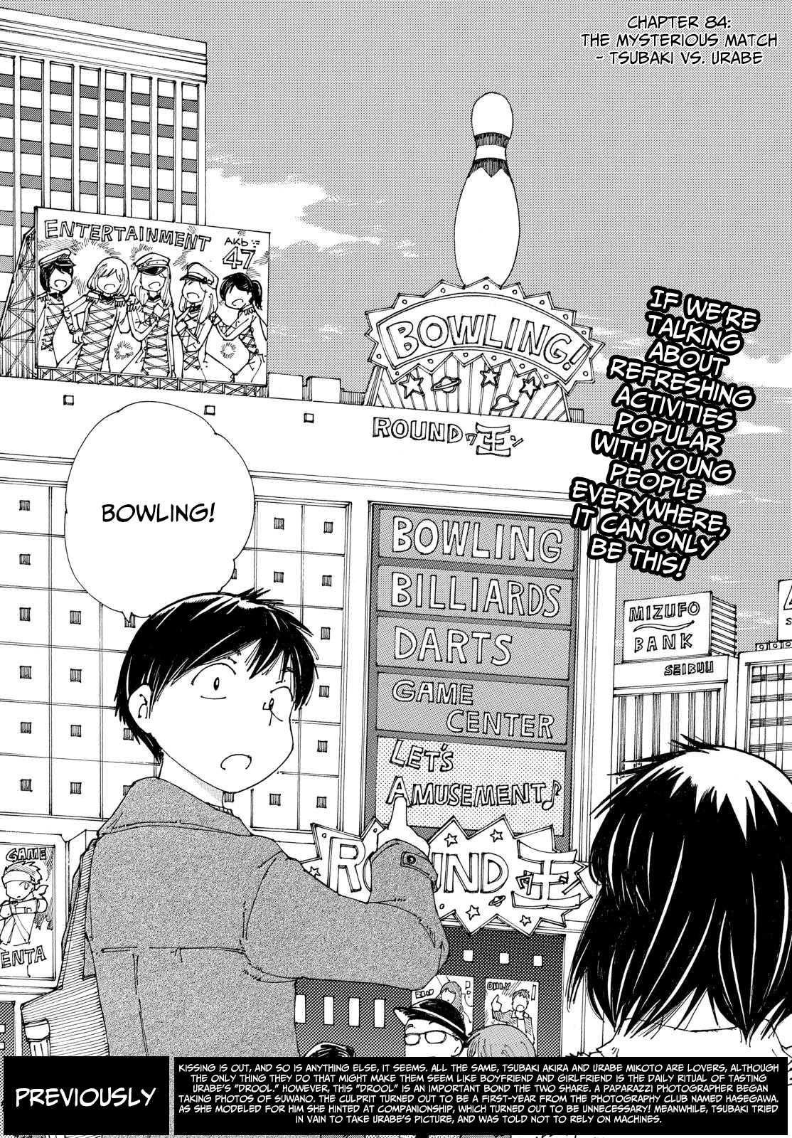 Mysterious Girlfriend X Chapter 84 page 2 - Chapter 84: The Mysterious Match - Tsubaki vs. Urabe