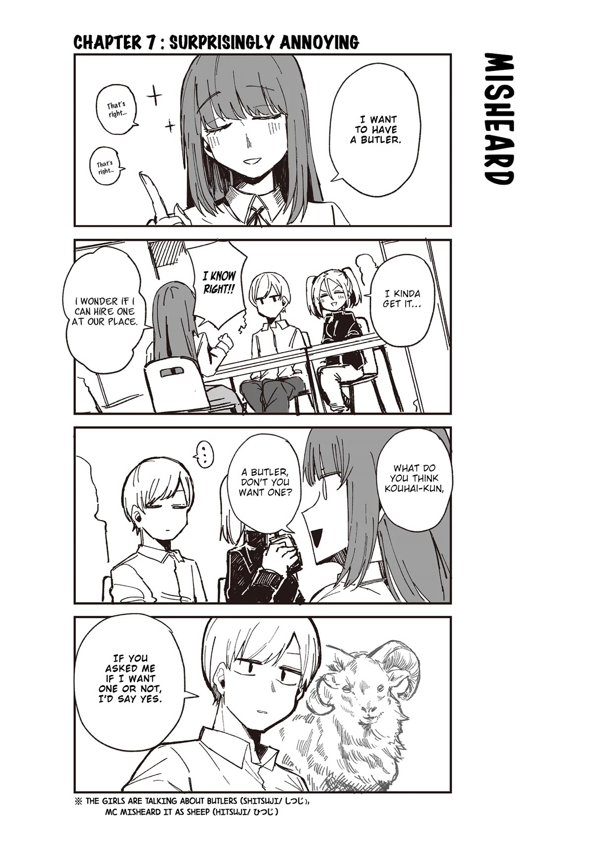 ○○na Maid-san Chapter 7 page 1 - Chapter 7: Surprisingly Annoying