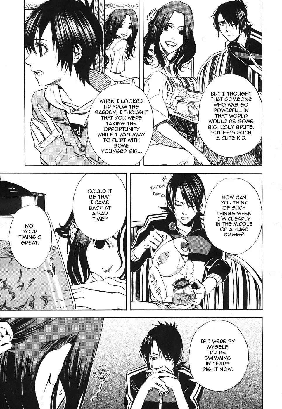 Nabari no Ou Chapter 22 page 18 - Chapter 22: Polka - Raimei and Raikou 3