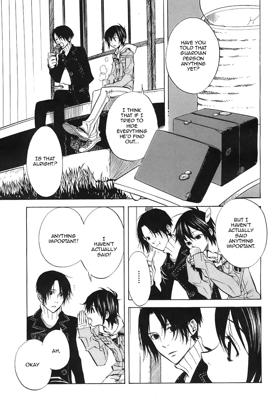 Nabari no Ou Chapter 22 page 22 - Chapter 22: Polka - Raimei and Raikou 3