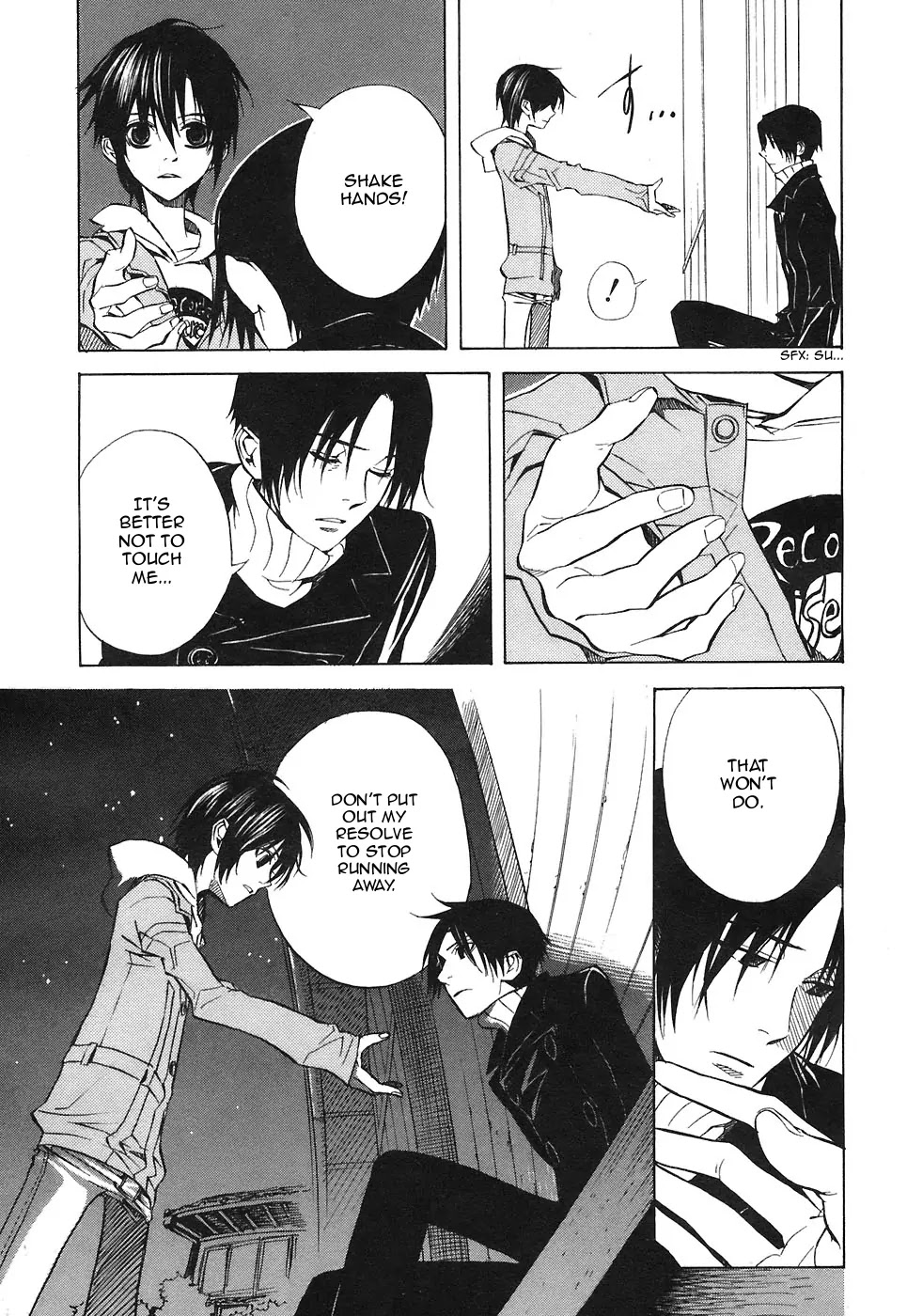 Nabari no Ou Chapter 22 page 26 - Chapter 22: Polka - Raimei and Raikou 3