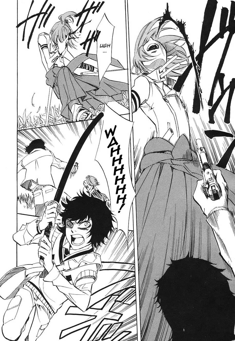 Nabari no Ou Chapter 23 page 22 - Chapter 23: Polka - Raikou and Raimei 4