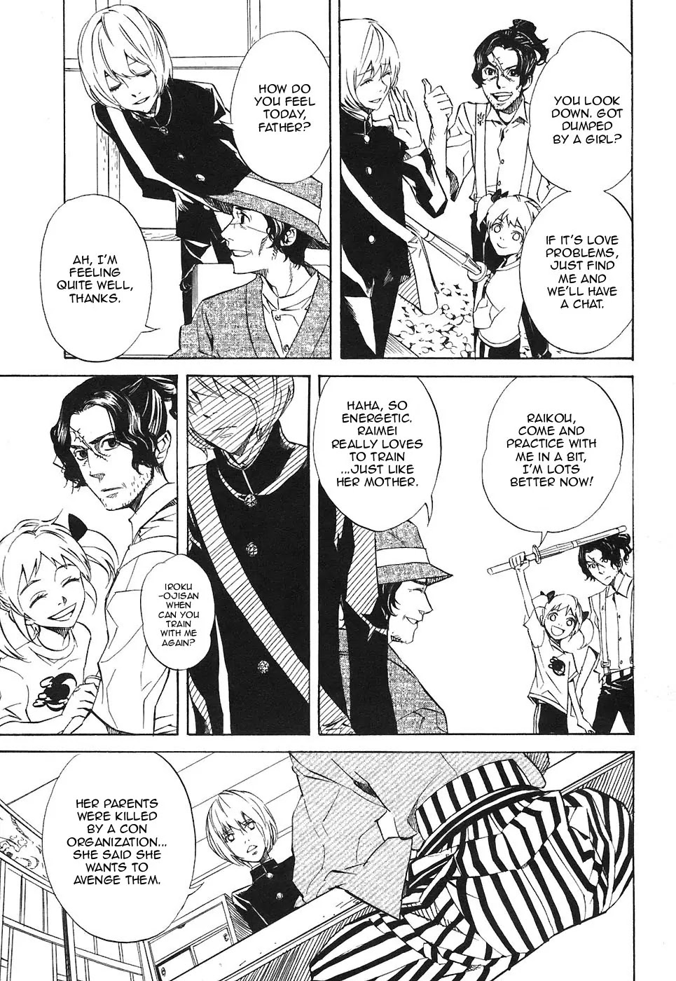 Nabari no Ou Chapter 24 page 27 - Chapter 24: Polka - Raikou and Raimei 5