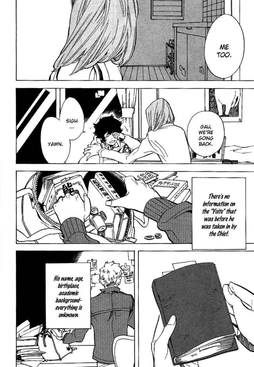 Nabari no Ou Chapter 43 page 37 - Chapter 43: I Think We'll Go and Find the Time of When Yoite Really Lived