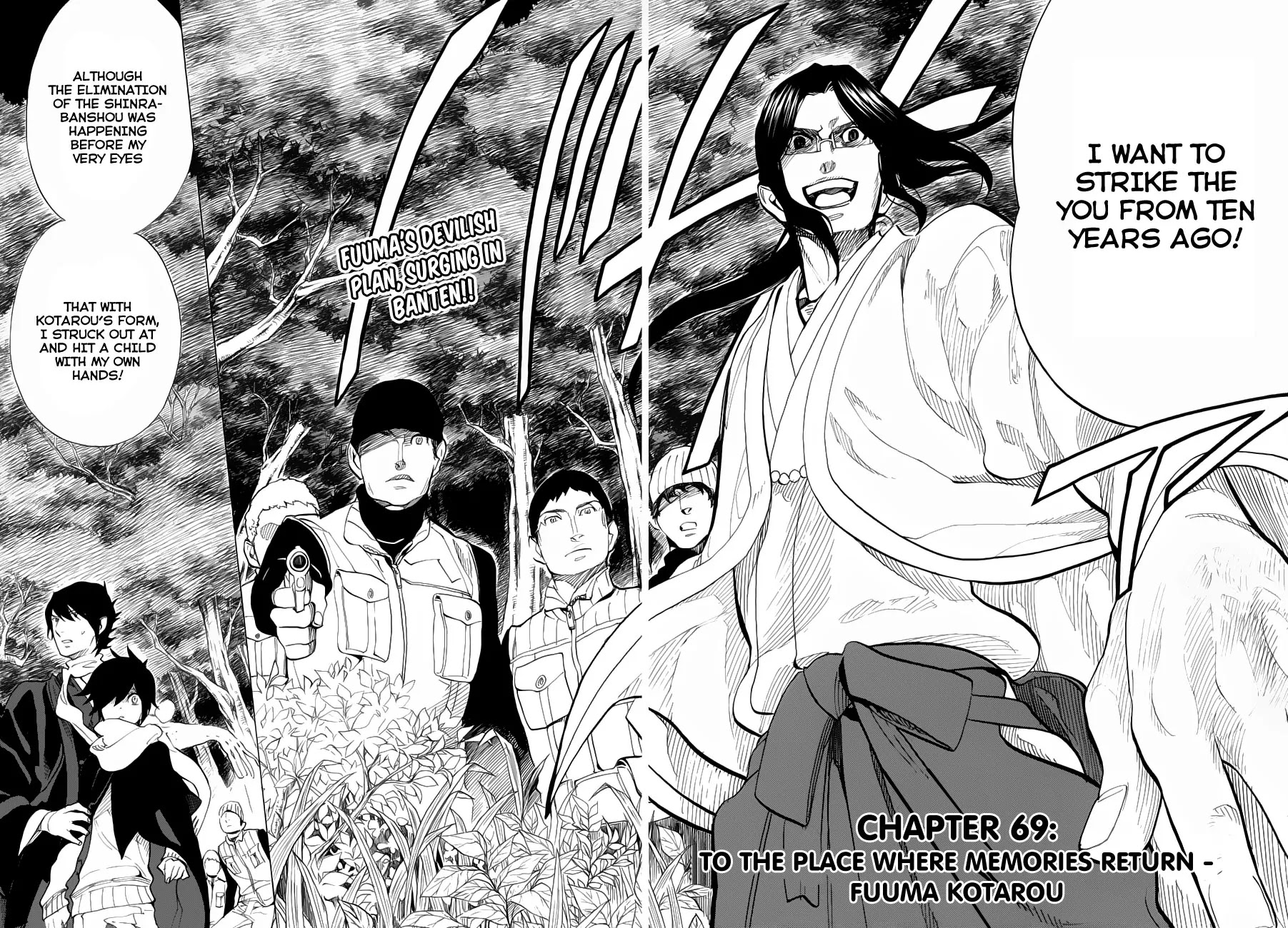 Nabari no Ou Chapter 69 page 11 - Chapter 69: The Place Where Memories Return - Fuuma Kotarou