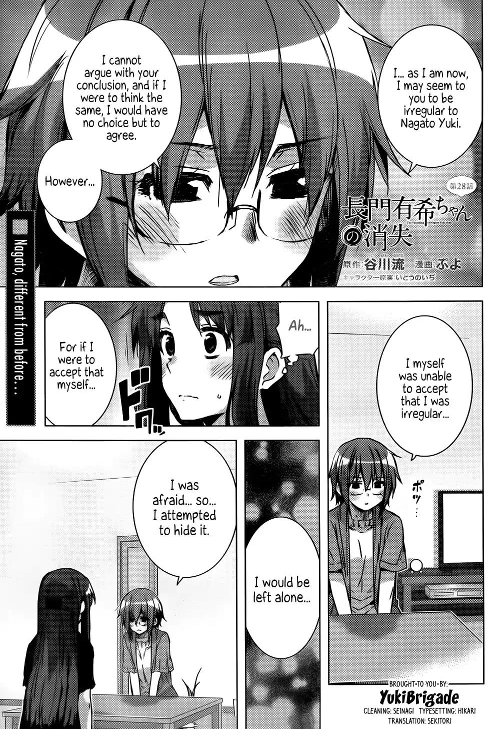 Nagato Yuki-chan no Shoushitsu Chapter 28 page 1 - Chapter 28