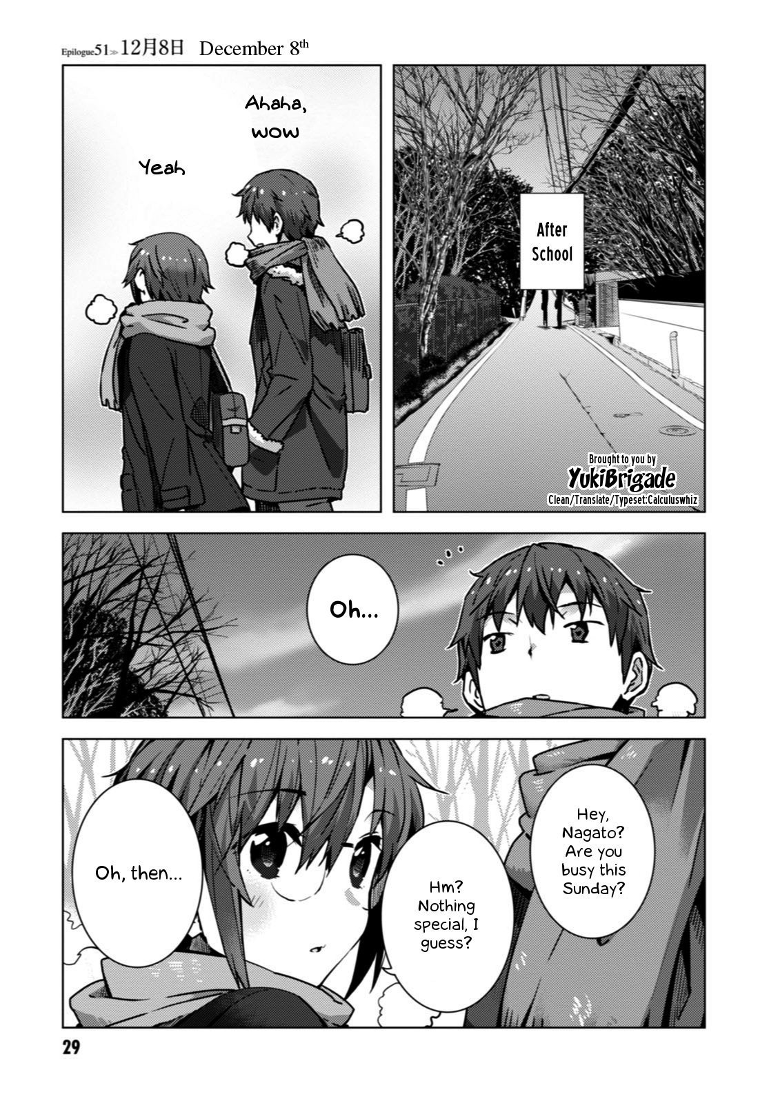 Nagato Yuki-chan no Shoushitsu Chapter 51 page 2 - Chapter 51: Epilogue 51 - December 8th