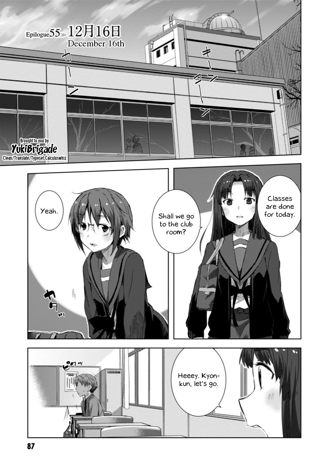 Nagato Yuki-chan no Shoushitsu Chapter 55 page 2 - Chapter 55: Epilogue 55 - December 16th