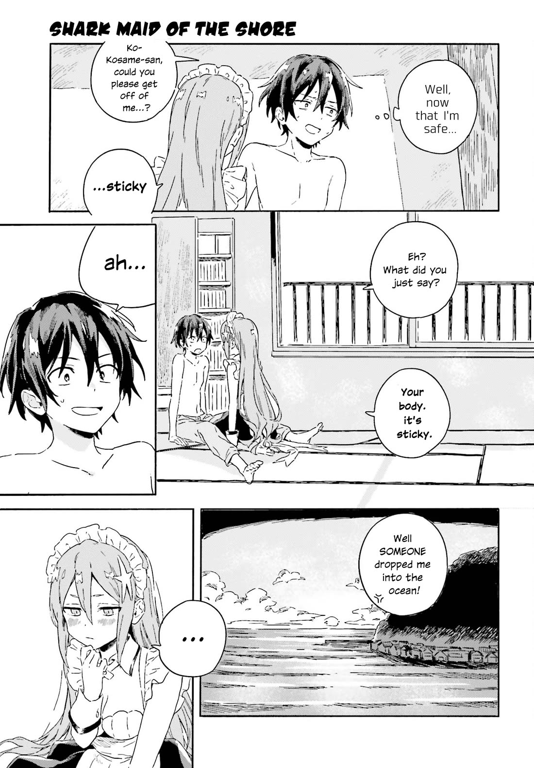 Nagisa no Shark Maid Chapter 2 page 3 - Chapter 2: A bath and a Kiss