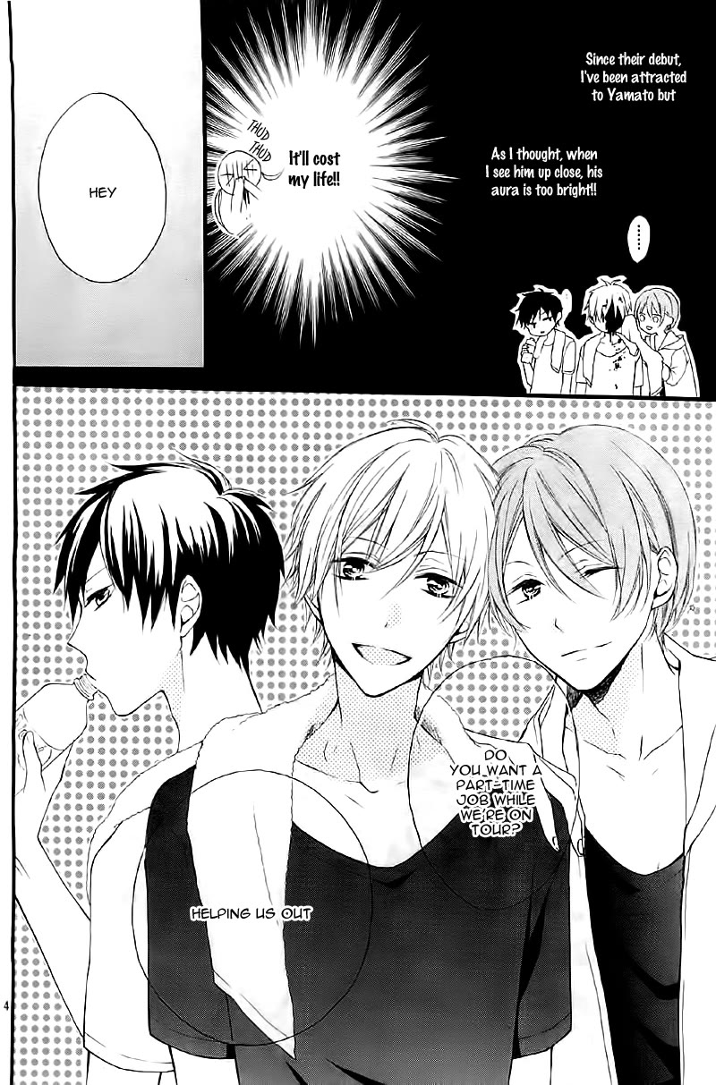 Naisho ja Tarinai yo Chapter 2 page 5 - Chapter 2: Moshimo Oshimen ni Gohoushi Dekitara