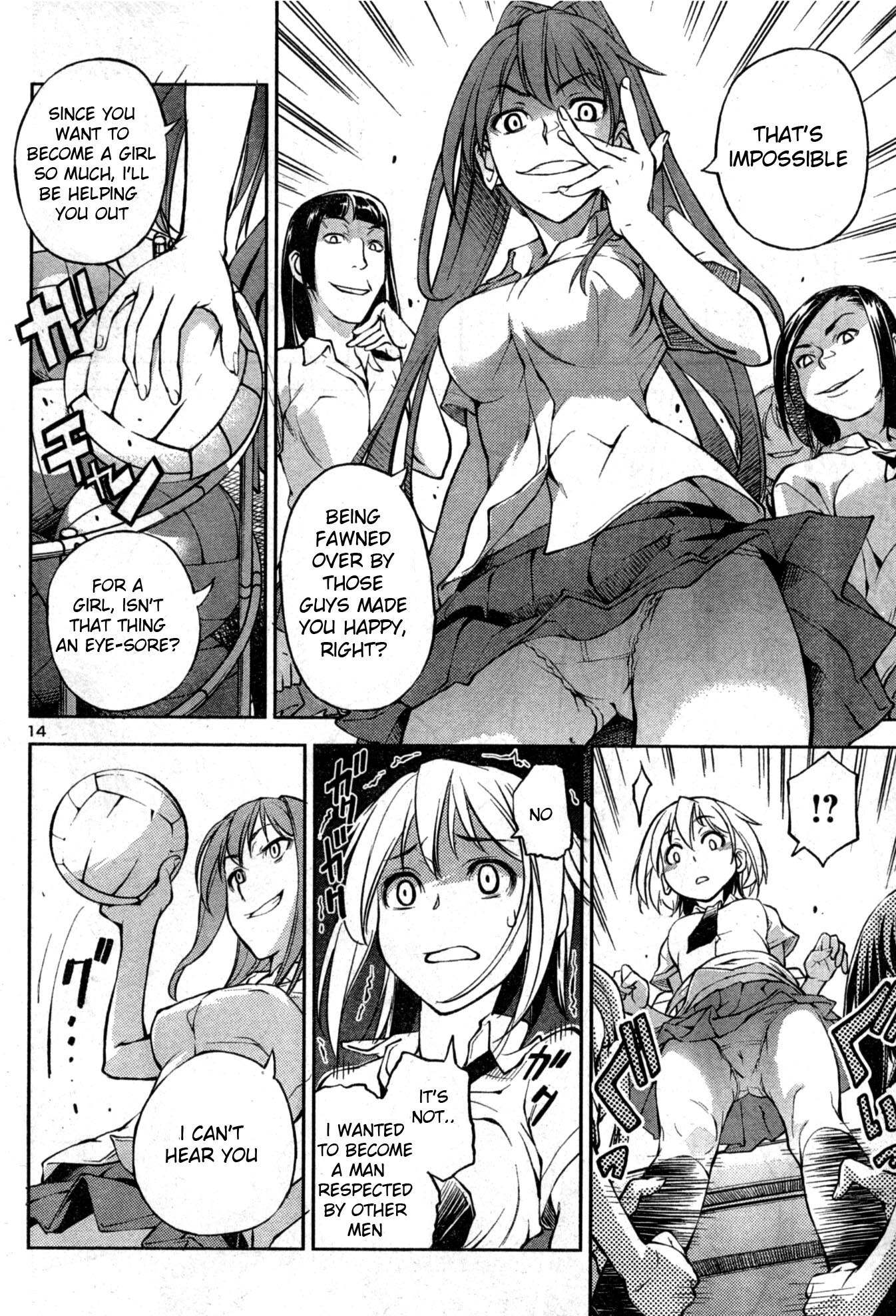 Naisho no Otome Revolver Chapter 2 page 14 - Chapter 2: Showering Cap and Volleyball