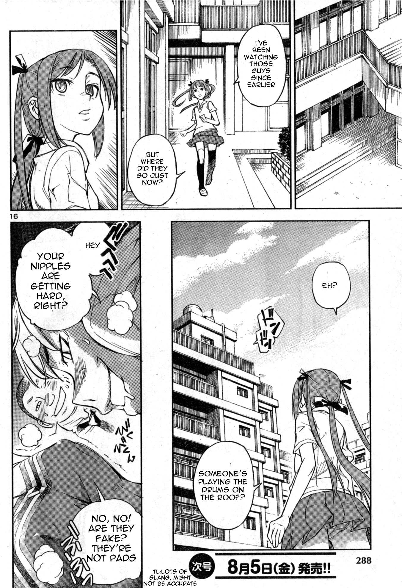 Naisho no Otome Revolver Chapter 4 page 16 - Chapter 4: Drums, Me, and the Roof