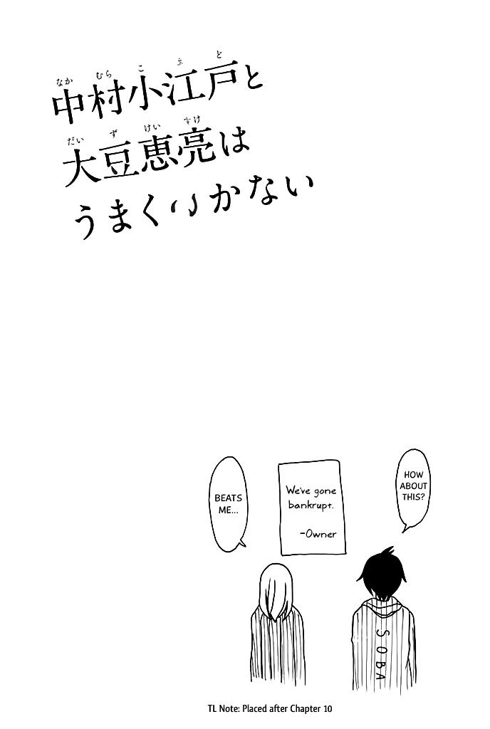 Nakamura Koedo to Daizu Keisuke wa Umakuikanai Chapter 11.5 page 3 - Chapter 11.5 : Volume 1 Extras