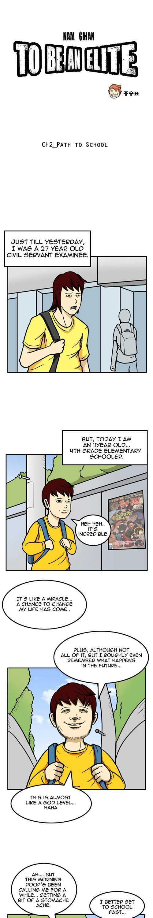 Nam Gi-han To be an Elite Chapter 2 page 1 - Chapter 2 : Path to School