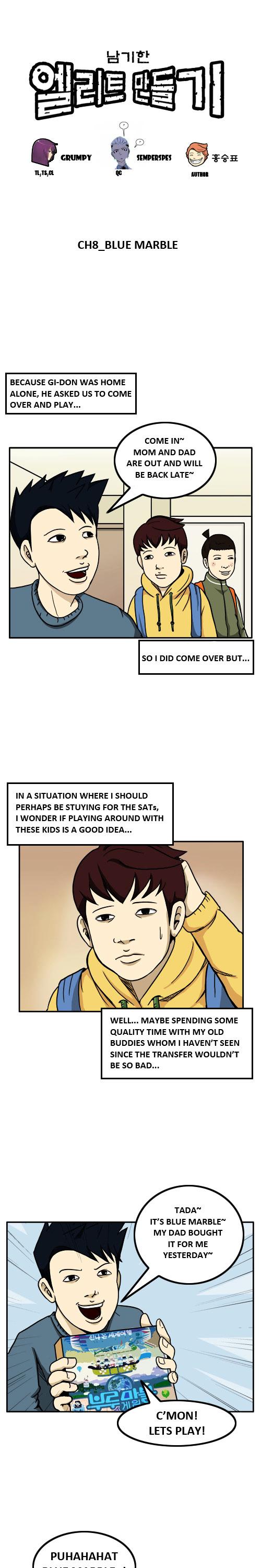 Nam Gi-han To be an Elite Chapter 8 page 1 - Chapter 8 : Blue Marble