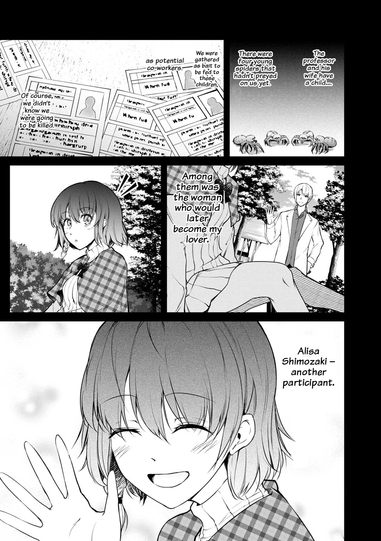 Namae no nai Kaibutsu Chapter 47 page 4 - Chapter 47: The Spiders Settlement