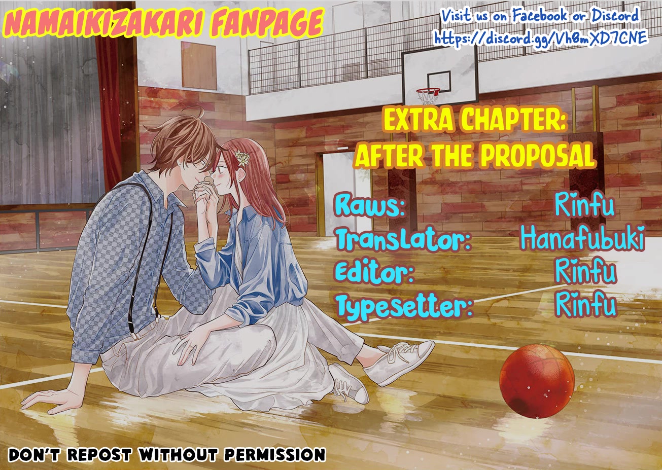 Namaikizakari Chapter 137.1 page 1 - Chapter 137.1: After the Proposal