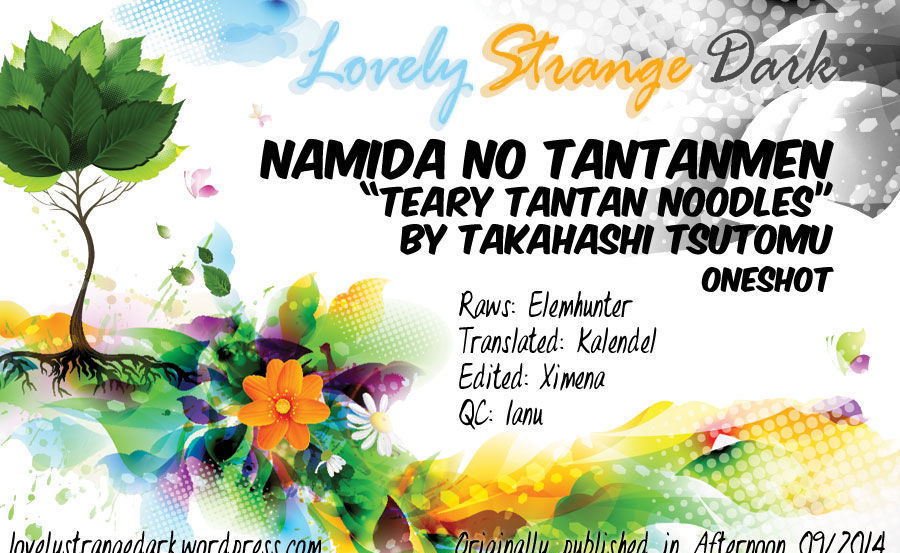 Namida no Tantanmen Chapter 0 page 1 - Chapter 0 : Oneshot