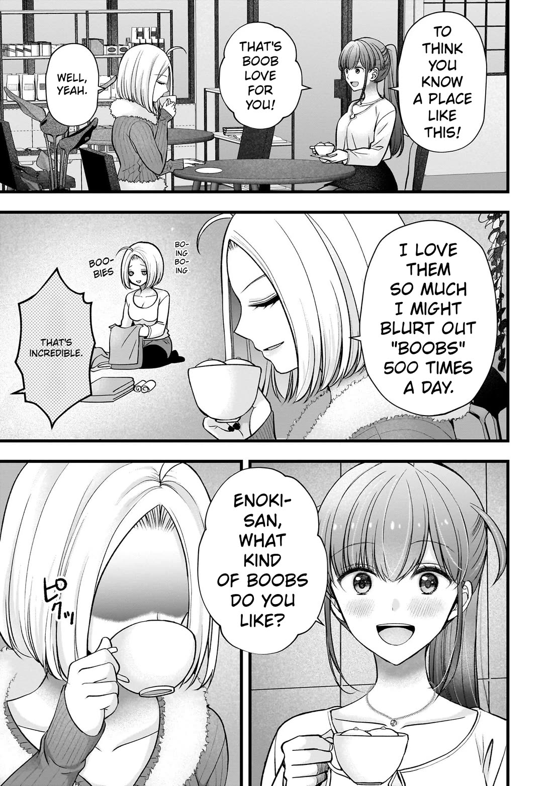 Nana Shimazaki, Looking For Work Chapter 50 page 13 - Chapter 50: Enoki-san's boob tour